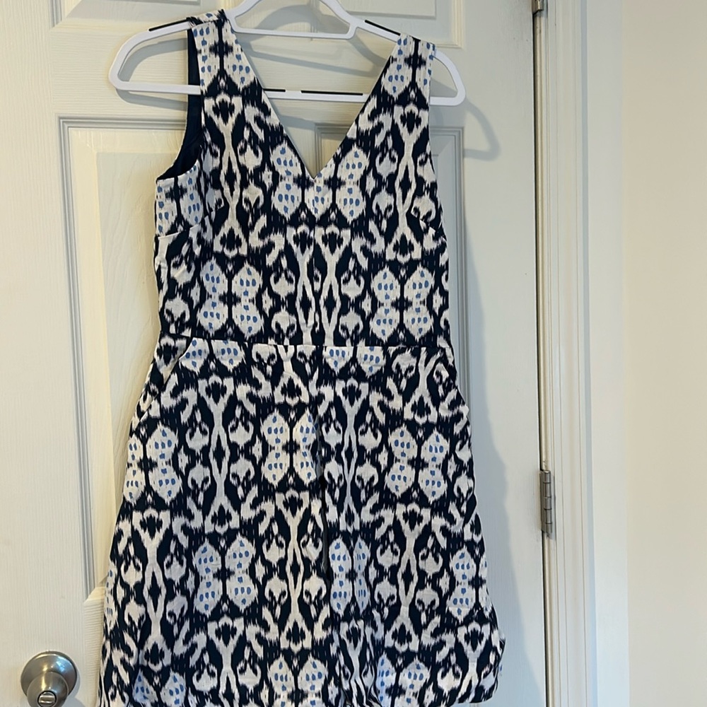 Navy and white GAP dress
